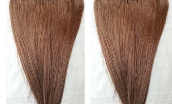 18", 20" Machine Weft Hair Weave, Sew In,100 grams,100% Human Hair Extensions Weft #6 Medium Chestnut Brown - Image 3