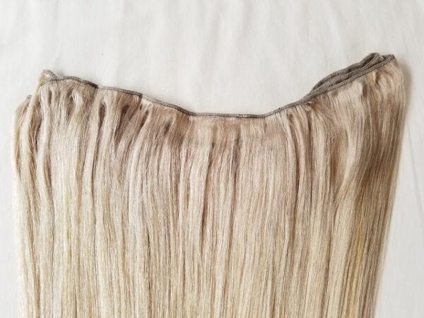 18", 20" Machine Weft Hair Weave, Sew In,100 grams,100% Human Hair Extensions Weft #Light Ash Blonde (Without Gold or Silver Tint) - Image 4