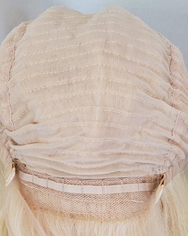 18", 20" Lace Front (13”x 4”) 100% Brazilian Human Hair Wigs # 613 Platinum Blonde - Image 7