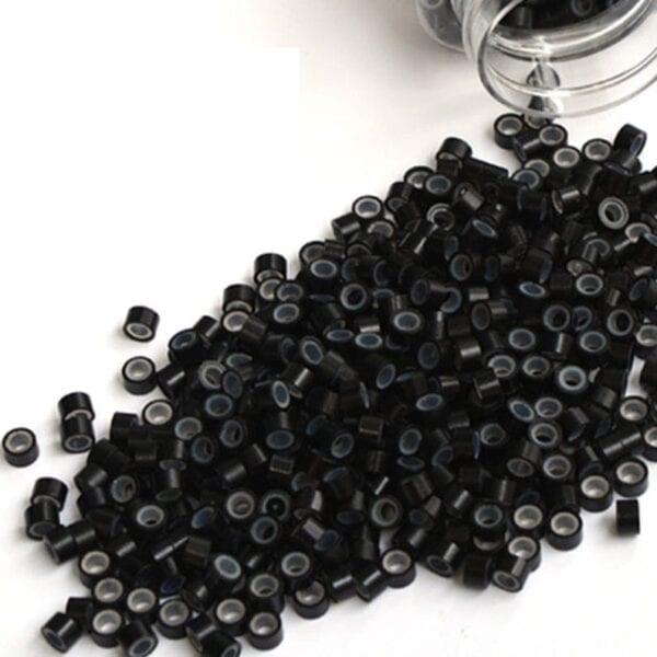 Silicone Beads/Links, to connect I-tip/Stick tip hair extensions 5.0* 3.0 *3.0mm - Image 5