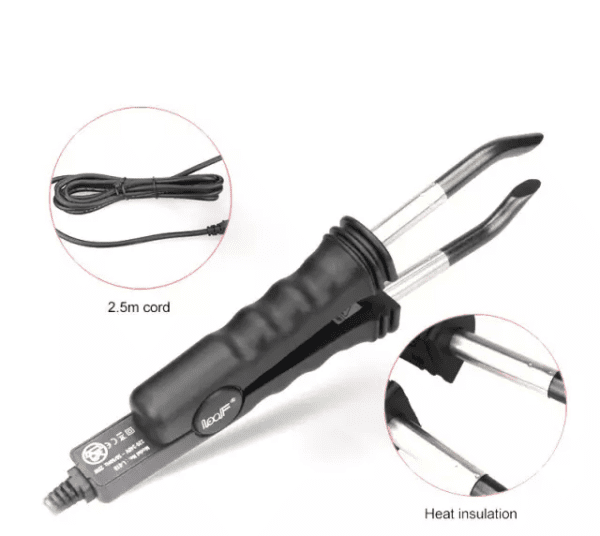 Loof L-618 Connector Iron Wand, Flat Shape Tool, for Keratin Pre-Bonded Hair Extension - Image 5