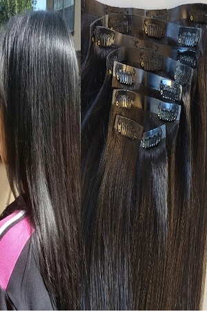Off Black Human Hair Extensions 2