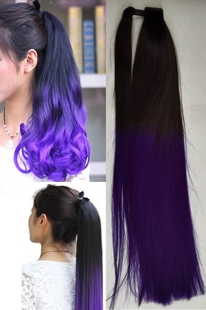 Purple Ombre Human Hair Extensions